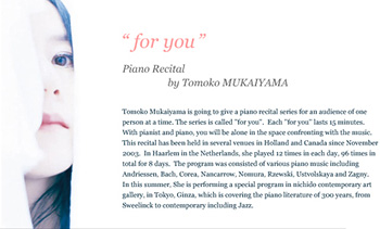 Tomoko Mukaiyama -foryou-