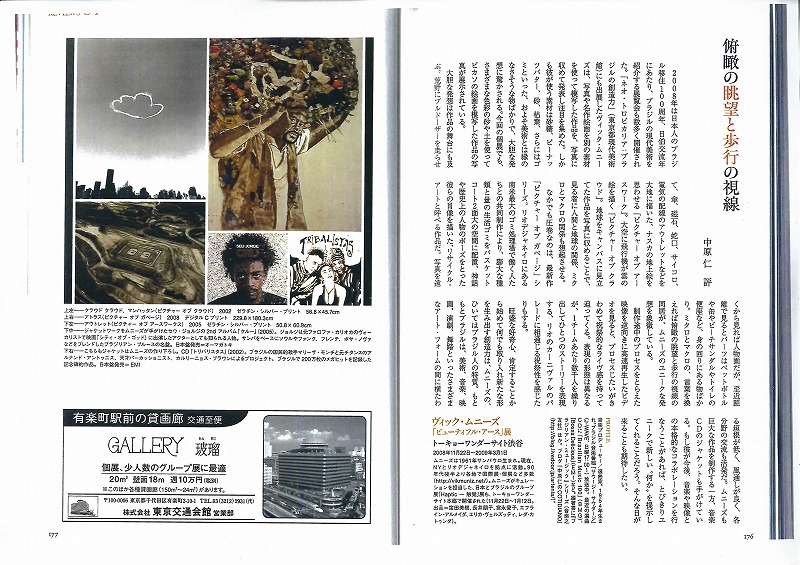 Vik Muniz featured on Bijutsu-techo 2009.02